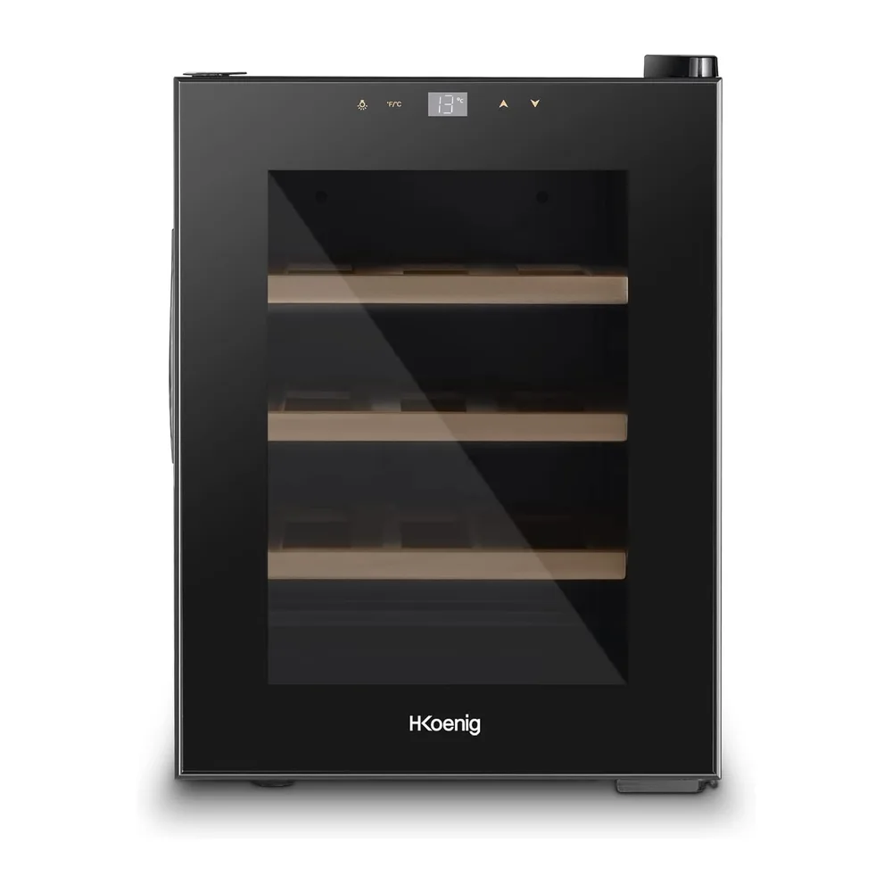 H.Koenig Vinoteca 12 Botellas AGE12, 31 L, Profesional Acero Inoxidable, Refrigerante, Termoeléctrica, — 6