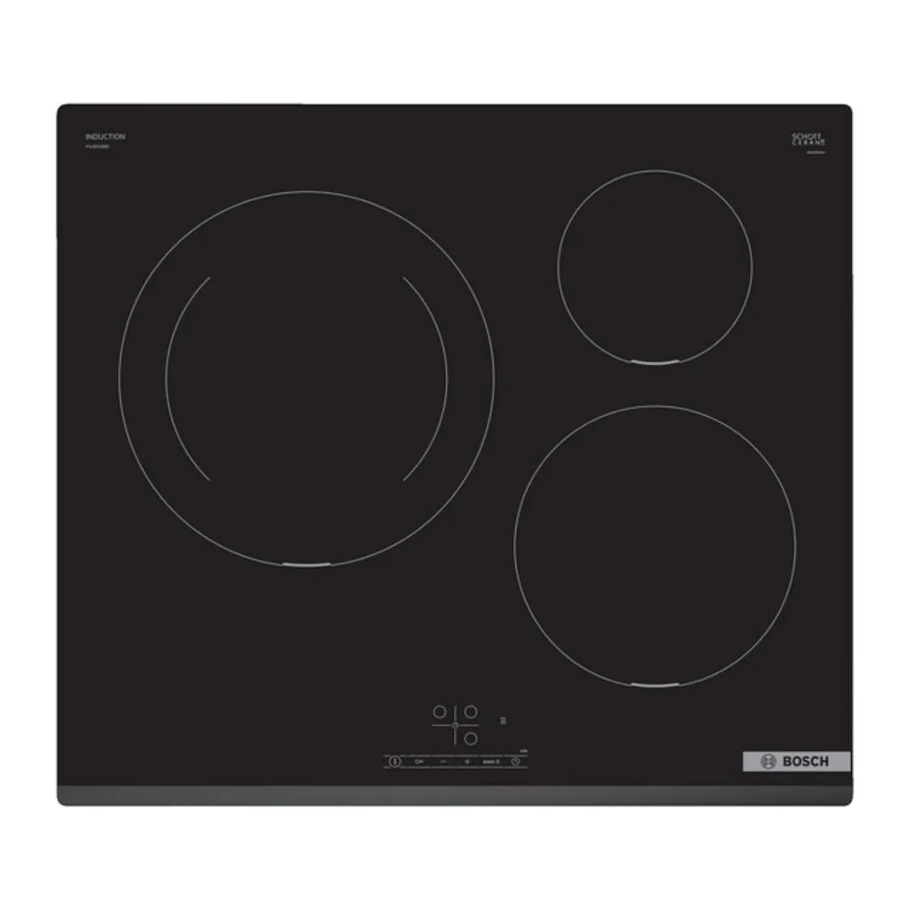 Bosch, Placa de inducción, 60 cm, Función Sprint, negro, PUJ631BB5E