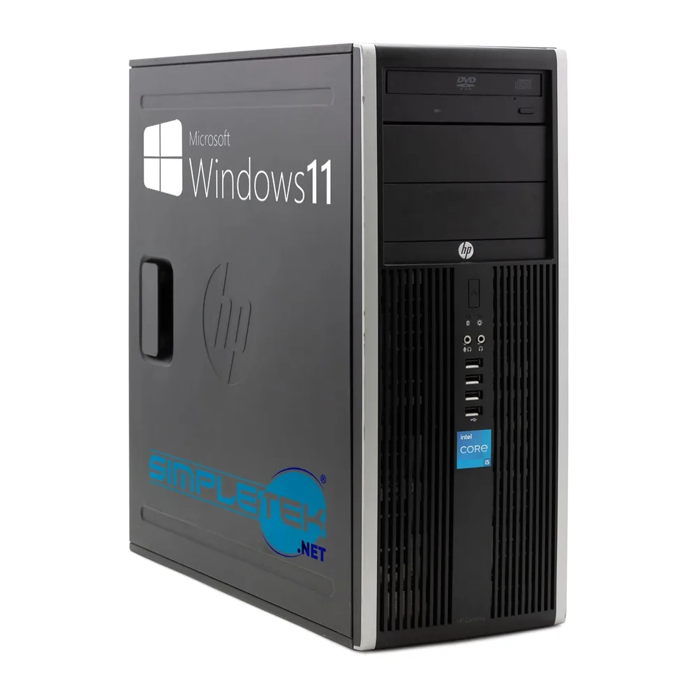 Torre PC HP 8300 CMT Windows 11 Pro - Core i5 hasta 3,60 GHz 16 GB RAM SSD 240 GB | Interfaz serie RS232 VGA