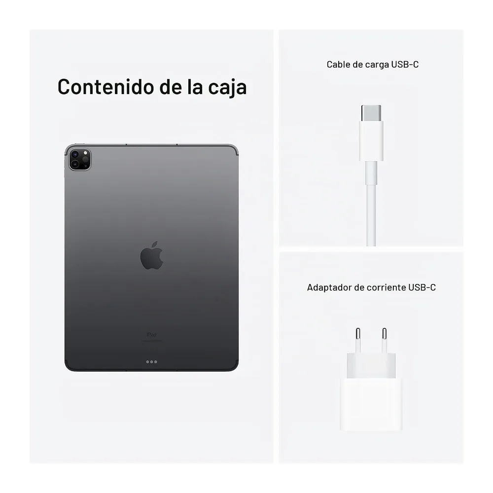 Apple 2021 iPad Pro (12.9-Pulgadas, Wi-Fi + Cellular, 128GB) - Gris Espacial (Reacondicionado) — 6