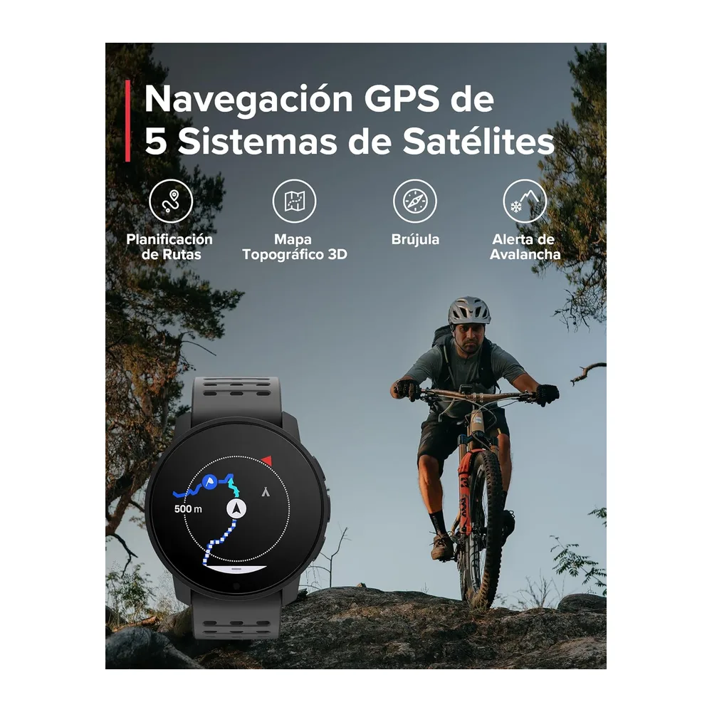 Suunto 9 Peak Pro Reloj Deportivo GPS, Pantalla AMOLED 1.2” con 95+ Modos — 5