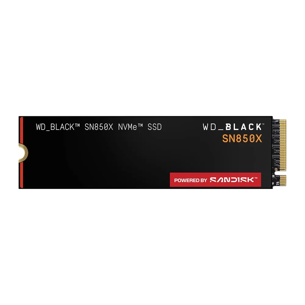 WD_BLACK SN850X NVMe SSD 1TB (Velocidades de lectura hasta 7300 MB/s