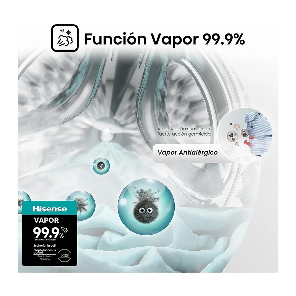 Hisense WDQE8014EVJM Lavadora Secadora 8+5 Kg — 3