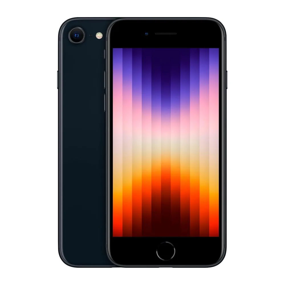 Apple iPhone SE (3.ª Gen), 64GB, Medianoche (Reacondicionado)