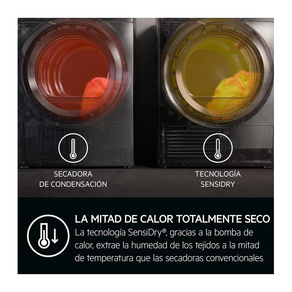 AEG Secadora con Bomba de Calor 8Kg, Libre Instalación, Motor Inverter, Función Vapor, Programa Rápido, — 6