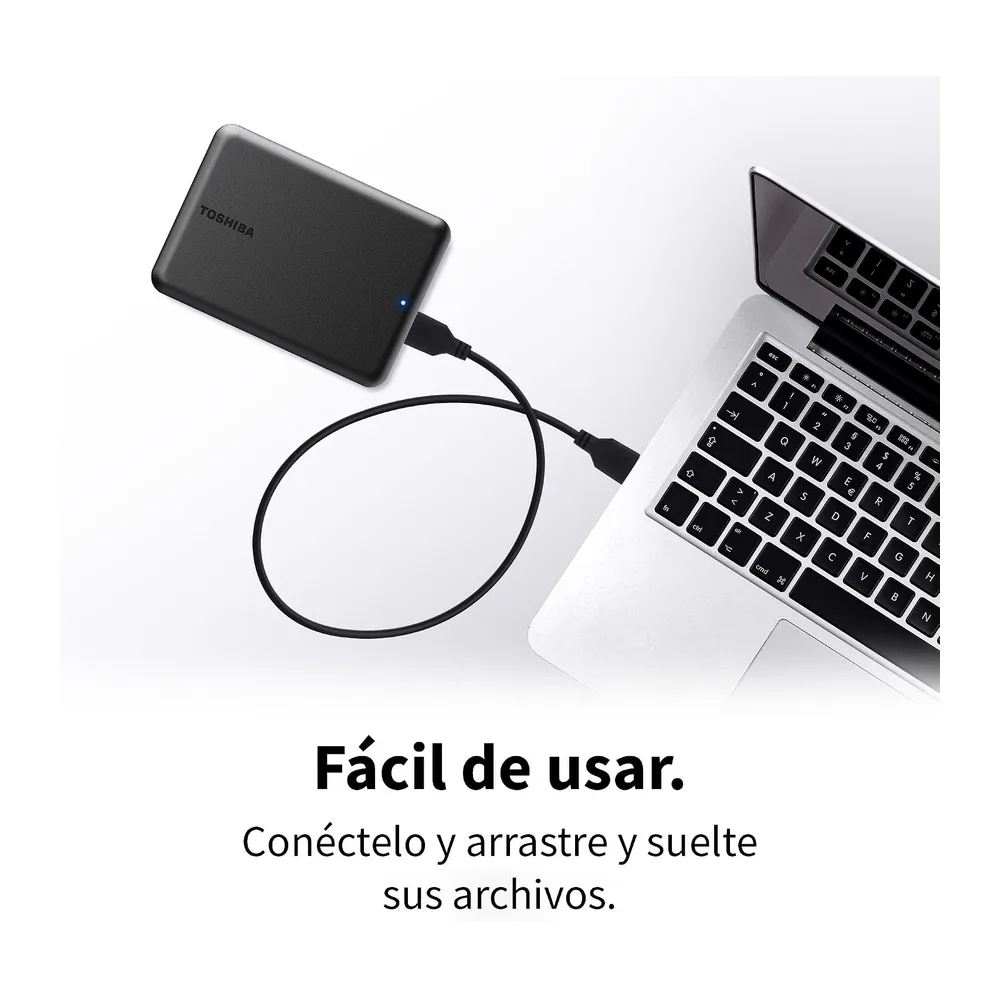 Toshiba Canvio Partner 2TB - Disco Duro Externo portátil de 2,5'', USB 3.2, Compatible con Mac y Windows. — 3