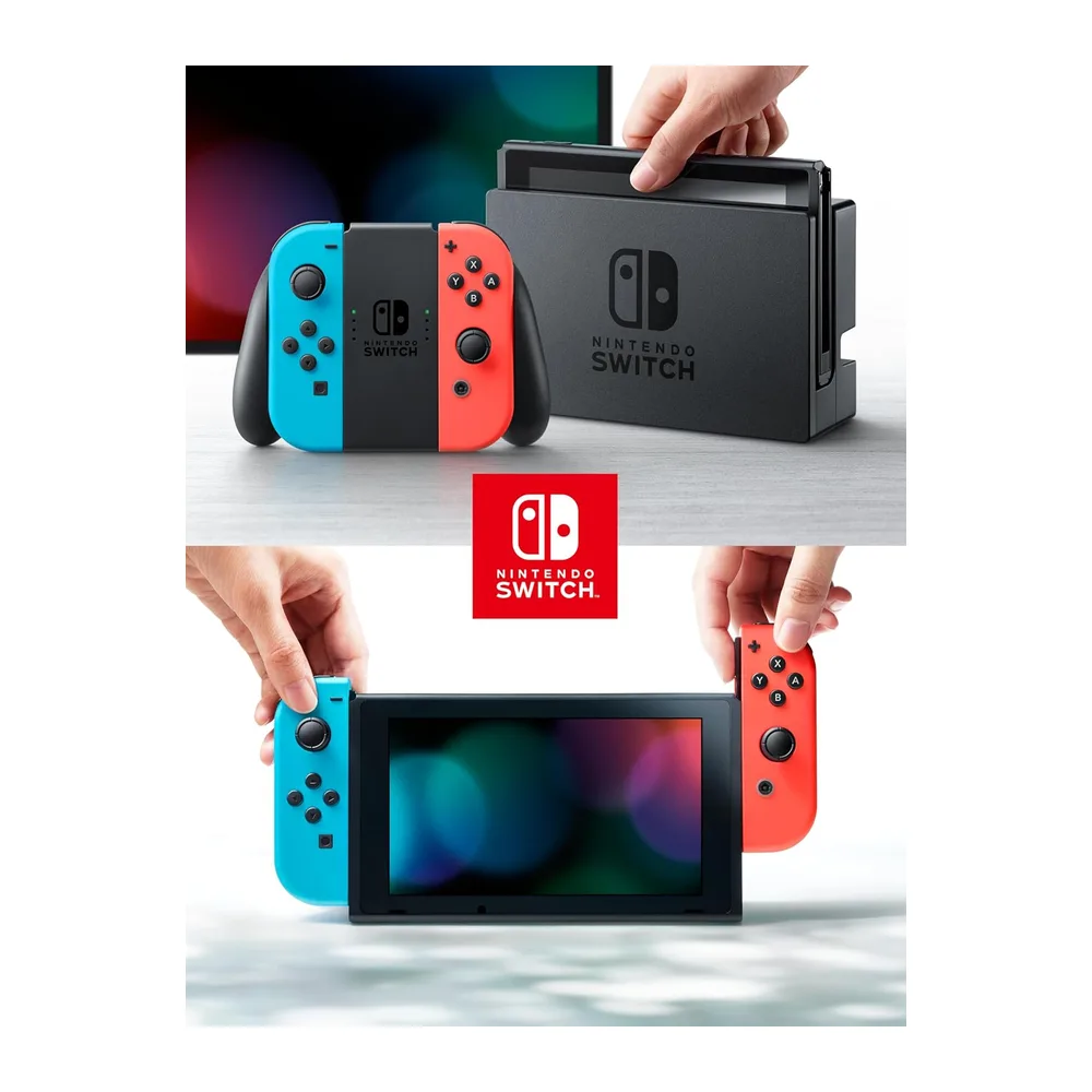 Nintendo Consola Switch - Color Azul Neón/Rojo Neón — 5