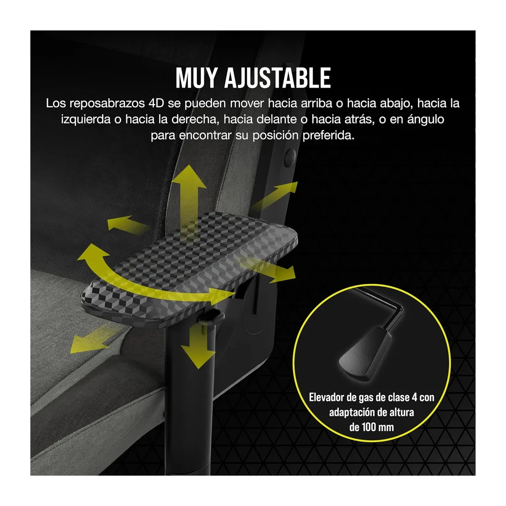 Corsair T3 Rush Fabric Silla para Juegos (2023) — 6
