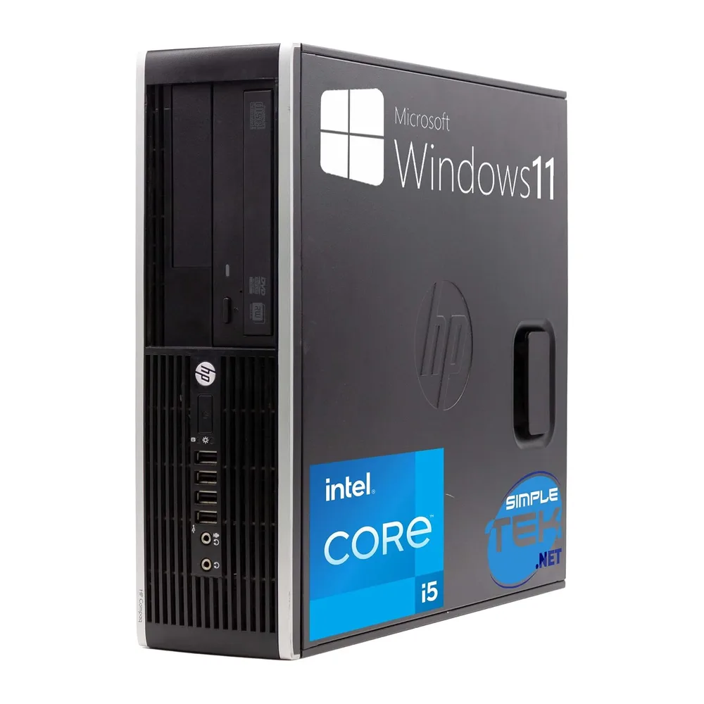 HP Ordenador de Sobremesa Compaq 8300 SFF Core i5 hasta 3,60 GHz Windows 11 Pro 16 GB RAM SSD 240 GB