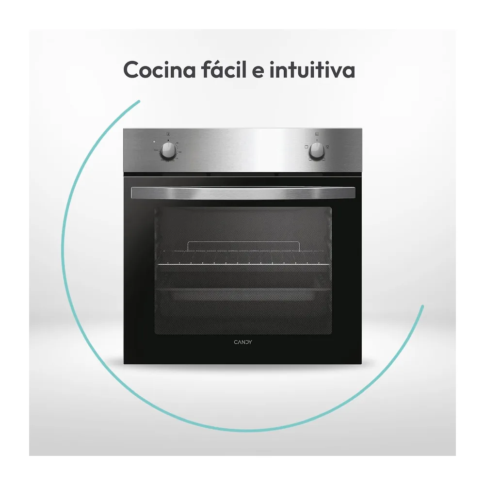 Candy Idea FIDCP X200, Horno Estático, 70L, 2400W, 1 Bandeja y 1 Rejilla, Limpieza Aquactiva, 4 Funciones, 2 — 5