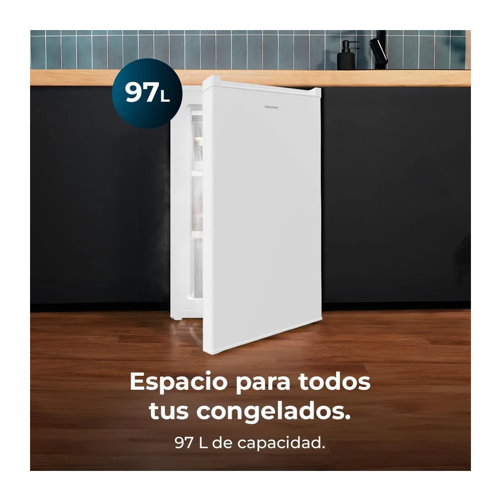 Cecotec Congelador Vertical Sobremesa 97 L Bolero CoolMarket TF 97 White — 3