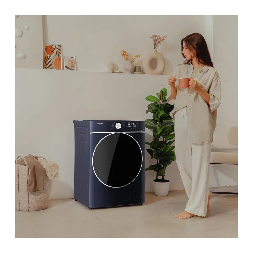 Cecotec Lavadora Secadora - 10Kg + 6Kg Carga Frontal Bolero Wash&Dry 10680 Inverter Titanium A. 1400RPM, 16 — 3
