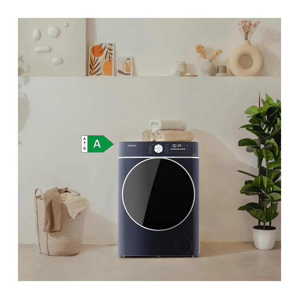 Cecotec Lavadora Secadora - 10Kg + 6Kg Carga Frontal Bolero Wash&Dry 10680 Inverter Titanium A. 1400RPM, 16 — 4