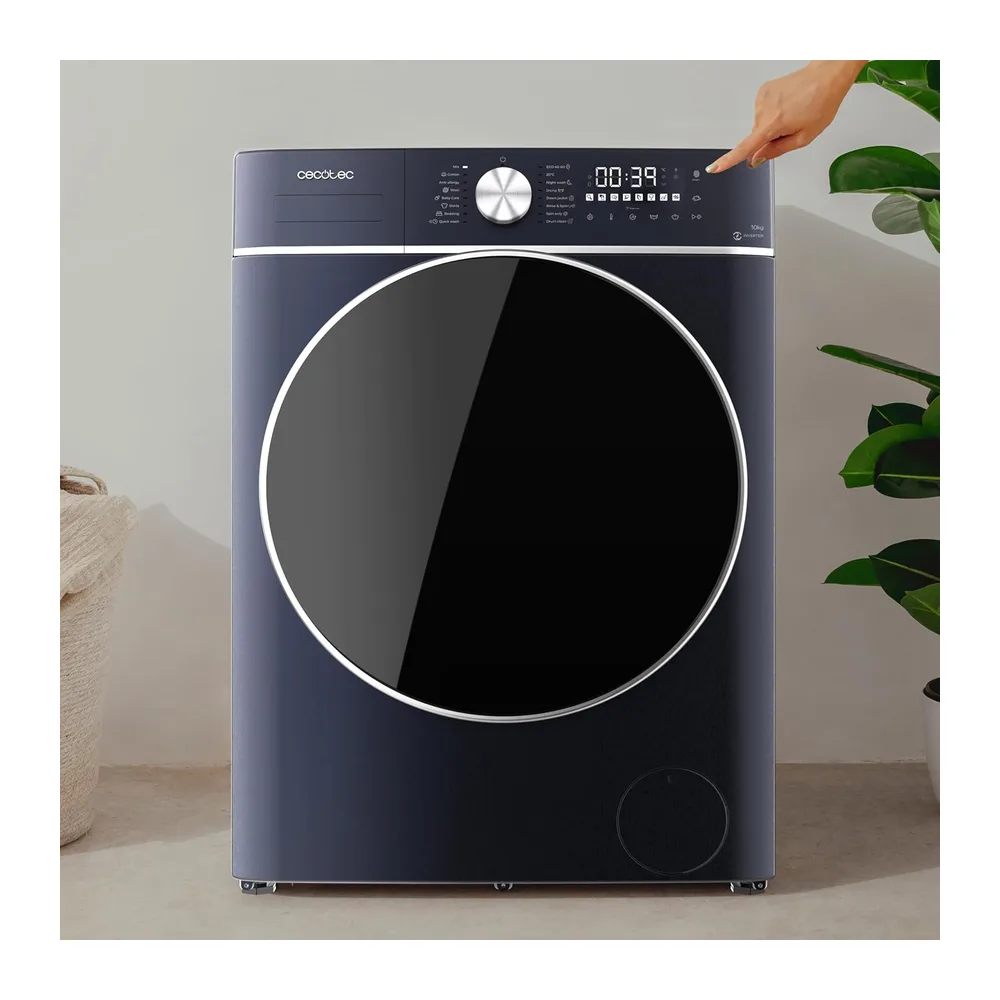 Cecotec Lavadora Secadora - 10Kg + 6Kg Carga Frontal Bolero Wash&Dry 10680 Inverter Titanium A. 1400RPM, 16 — 6