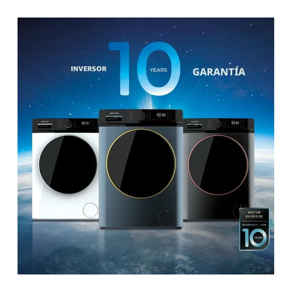 Cecotec Lavadora 10Kg Carga Frontal Bolero DressCode 10610 Inverter A. 1400 RPM — 5