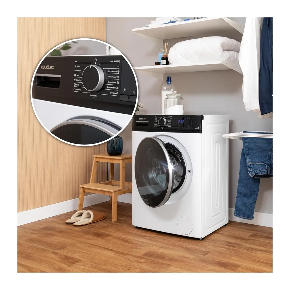 Cecotec Lavadora 10Kg Carga Frontal Bolero DressCode 10610 Inverter A. 1400 RPM — 6