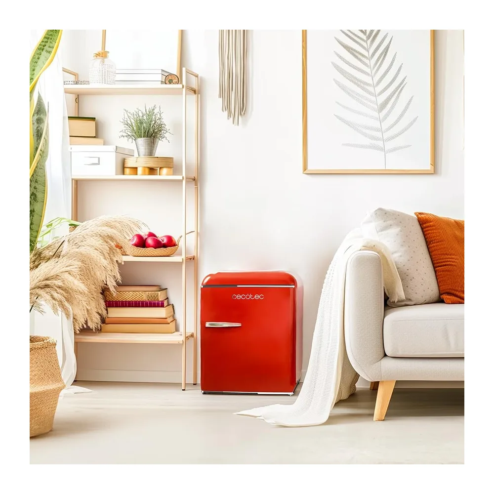 Cecotec Mini Nevera Frigorífico Retro Sobremesa 45L Bolero CoolMarket TT Origin 45 Red. 55cm de Alto y 44,7cm — 3