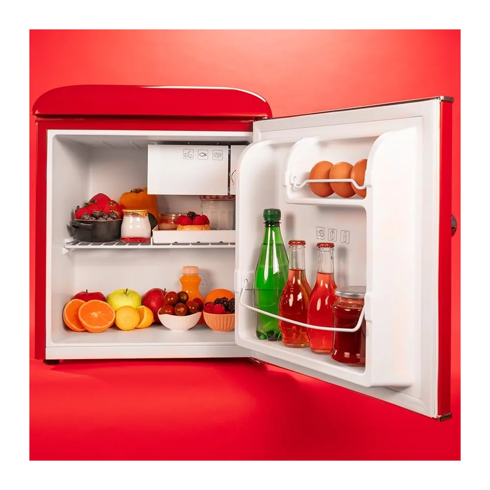 Cecotec Mini Nevera Frigorífico Retro Sobremesa 45L Bolero CoolMarket TT Origin 45 Red. 55cm de Alto y 44,7cm — 4