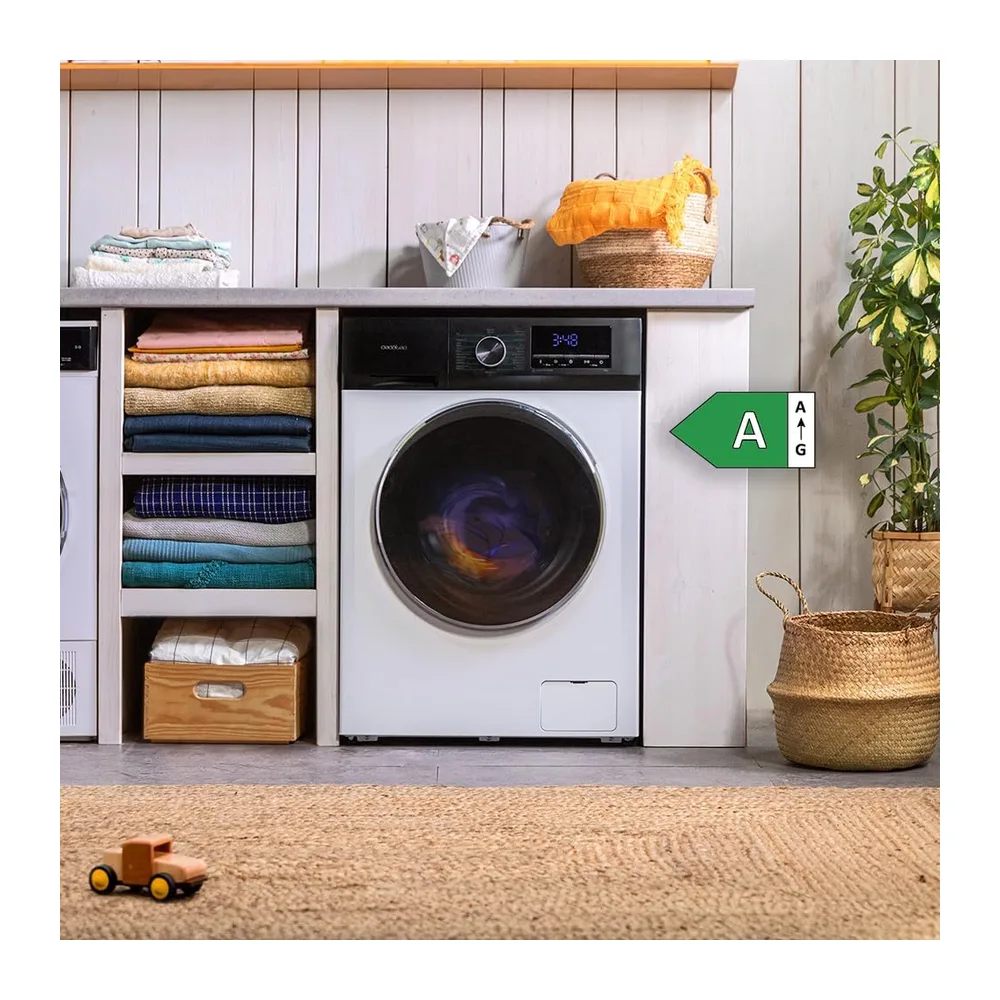 Cecotec Lavadora 9Kg Carga Frontal Bolero Dresscode 9500 Inverter A. 1900W — 3