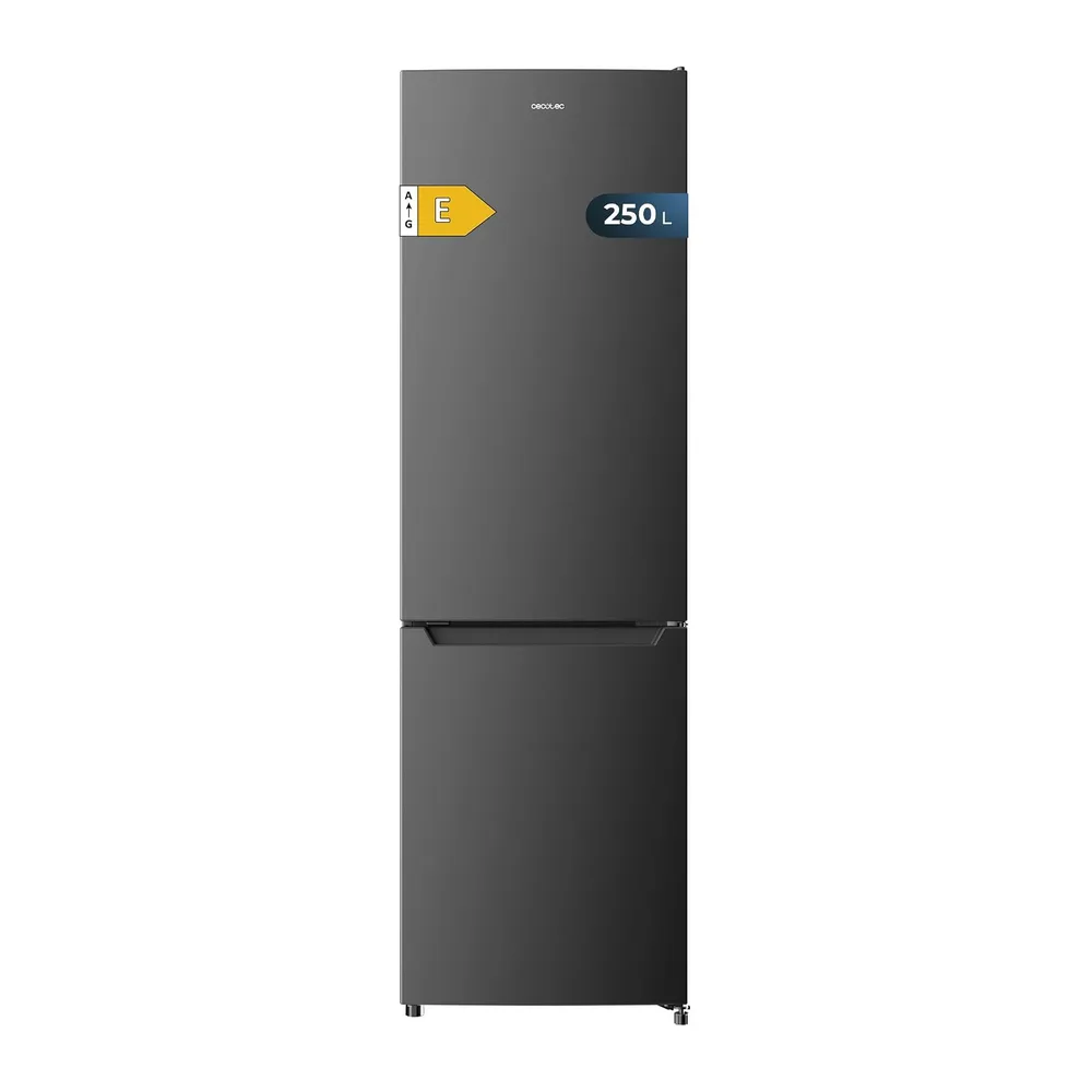 Cecotec Frigorífico Combi Bolero CoolMarket Combi 250 Dark E. Clase Energética E Frigorífico Combi Inox