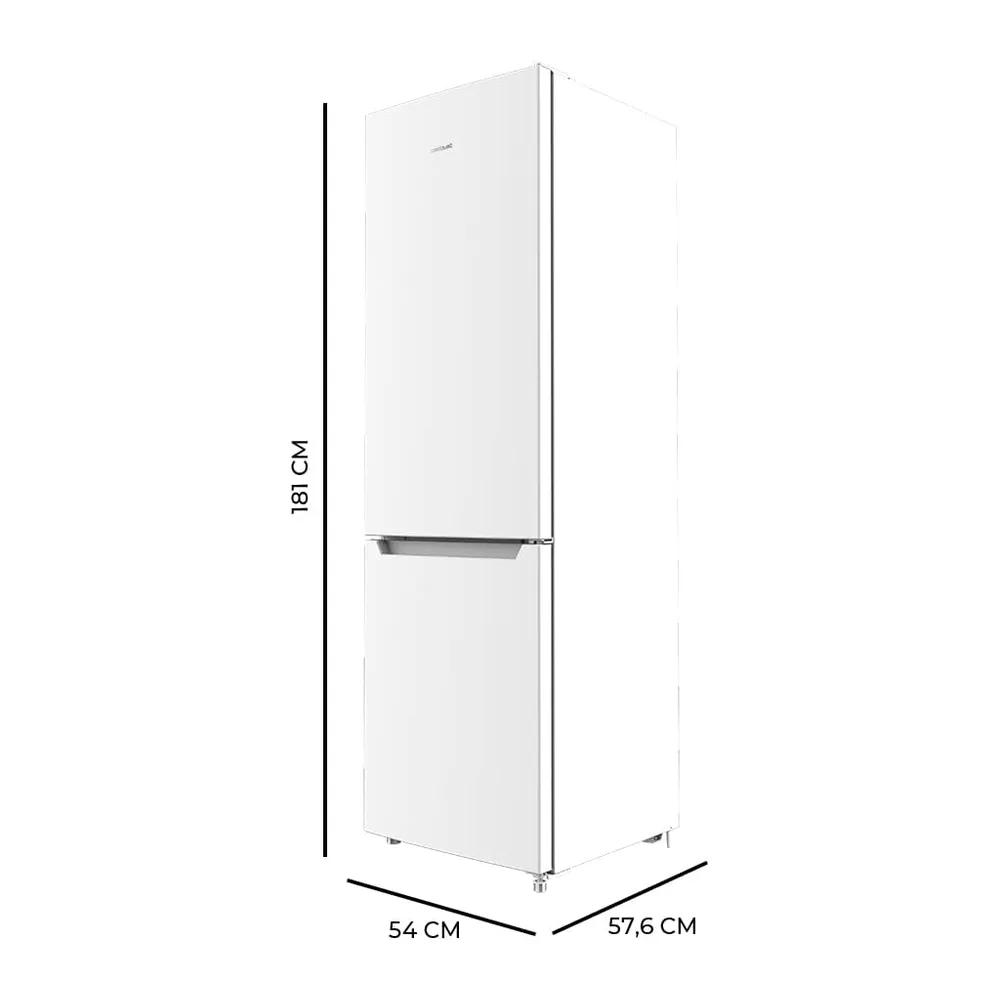 Cecotec Frigorífico Combi 2 Puertas Bolero CoolMarket Combi 250 White D. 250 L — 2