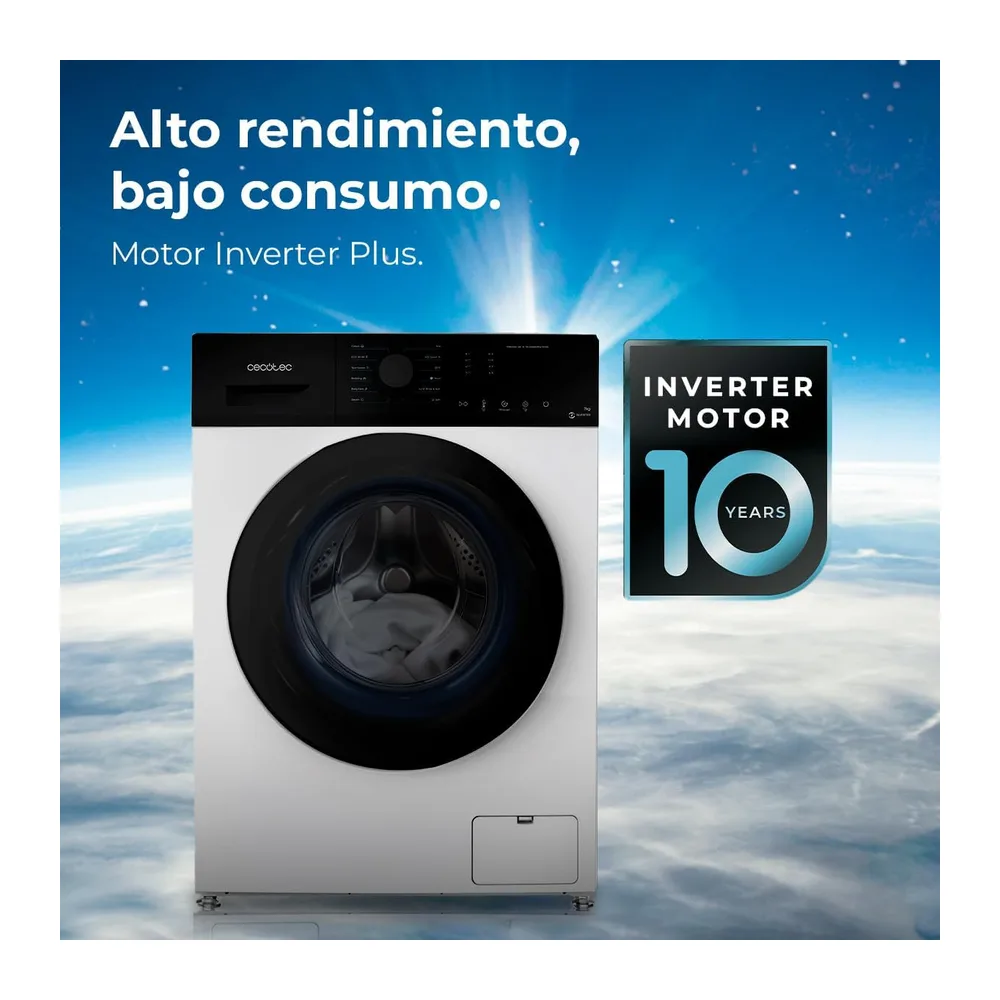 Cecotec Lavadora 7 Kg Carga Frontal Bolero Dresscode 7150 Inverter A. 1400 RPM — 5