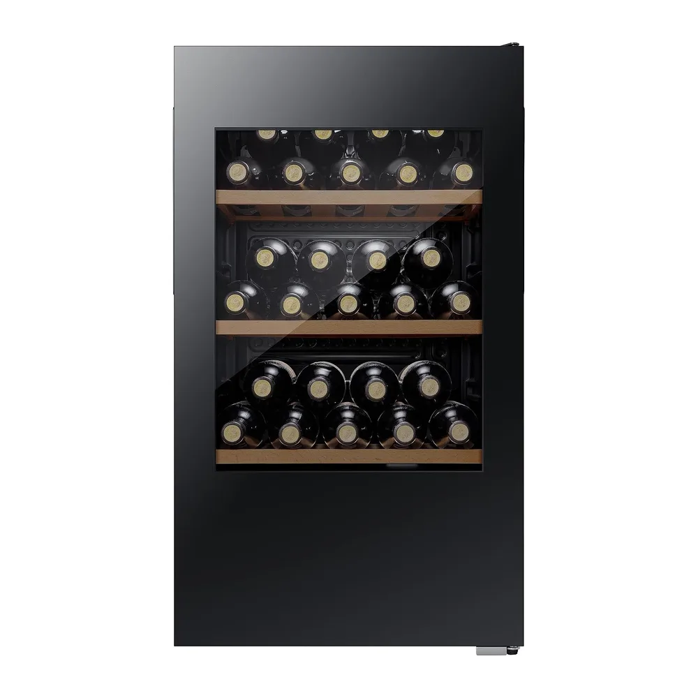 Hisense RW12D4NWG0 - Vinoteca 93 Litros G-Class 30 botellas, Puerta Reversible,Total No Frost [Clase de