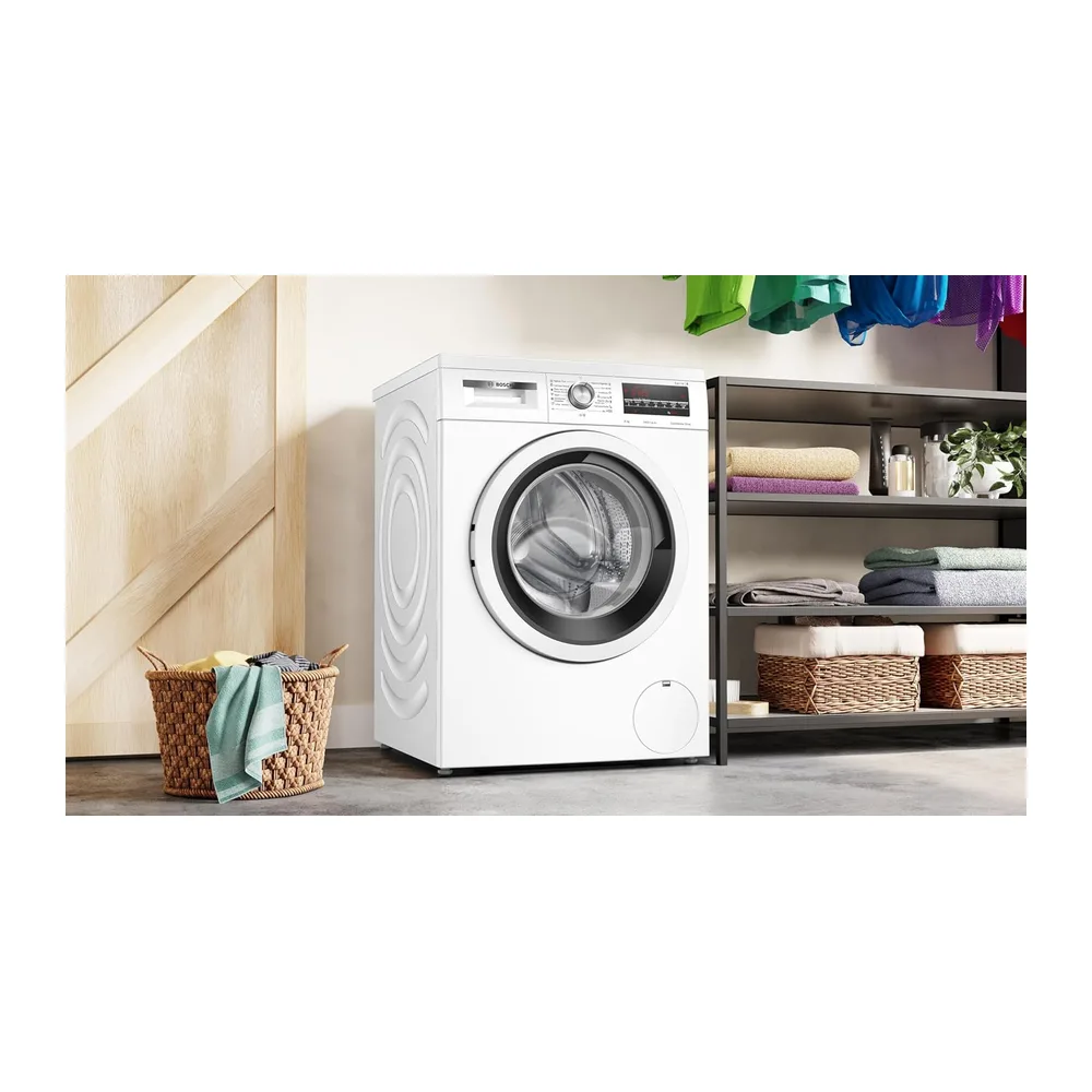 Bosch Lavadora, Libre Instalación, 8 kg, Serie 6, EcoSilence, Blanco, WUU28T63ES [Clase de eficiencia — 3