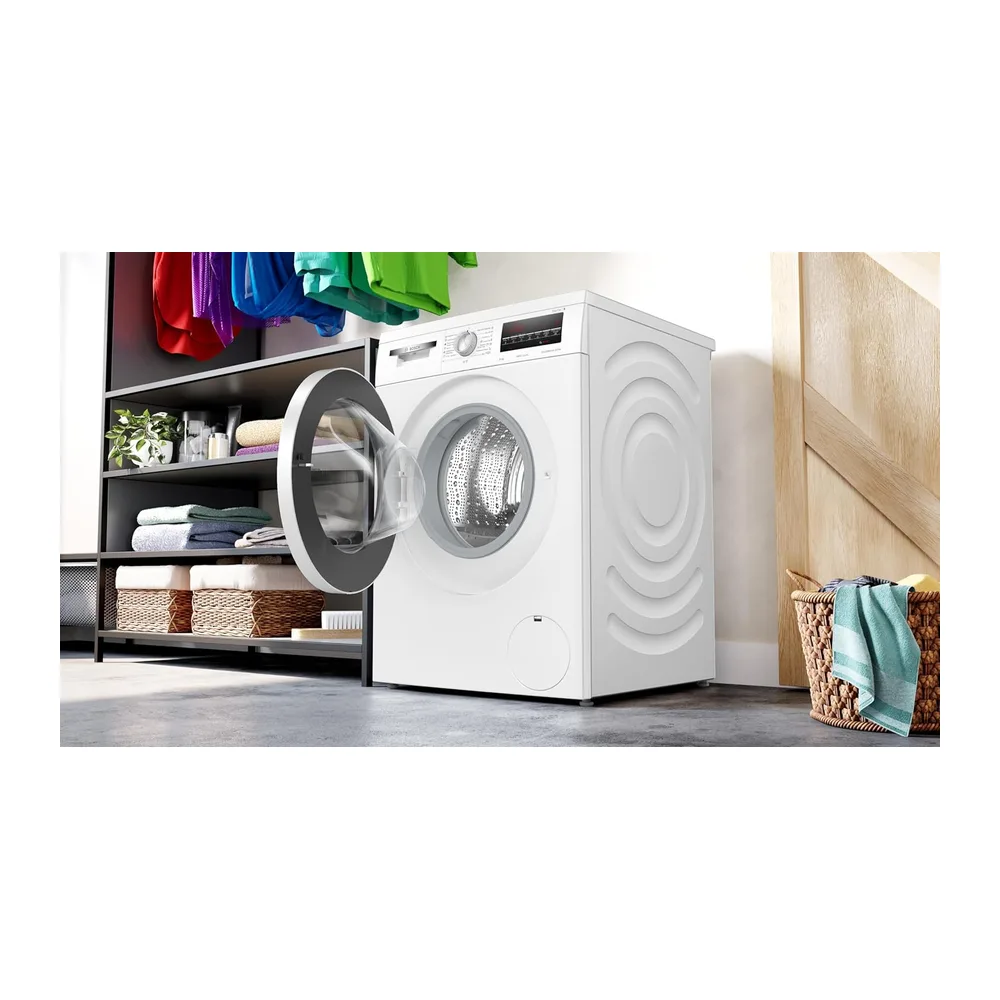 Bosch Lavadora, Libre Instalación, 8 kg, Serie 6, EcoSilence, Blanco, WUU28T63ES [Clase de eficiencia — 4