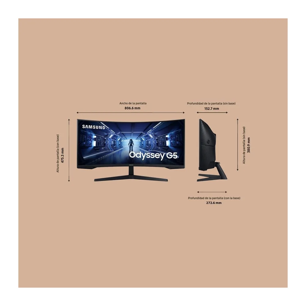Samsung Odyssey G55T Curved Gaming Monitor 34" — 4
