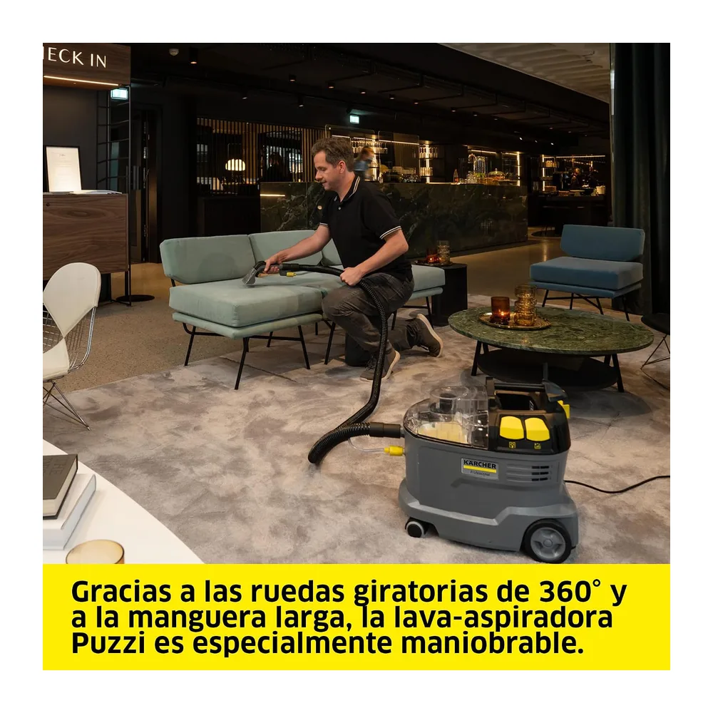 Kärcher Lava-aspiradora Puzzi 8/1, para tapicerías y superficies textiles, depósito: 8 l, caudal de — 6