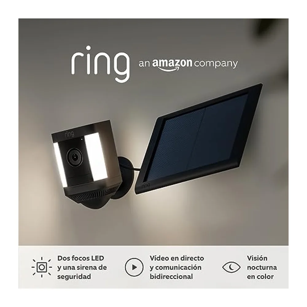Ring cámara Plus con luces solar (Spotlight Cam Plus)