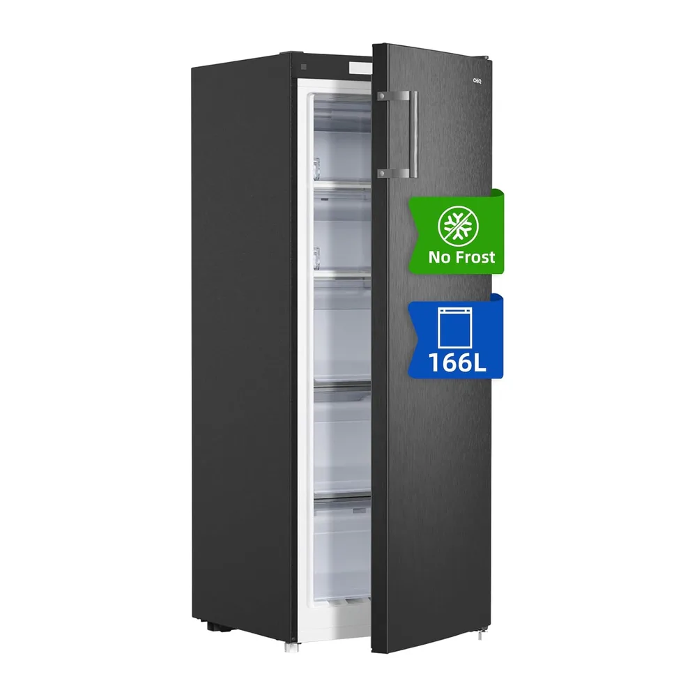 CHiQ Congelador Vertical 166L con No Frost & 4 Estrellas Negro [Clase de eficiencia energética E]