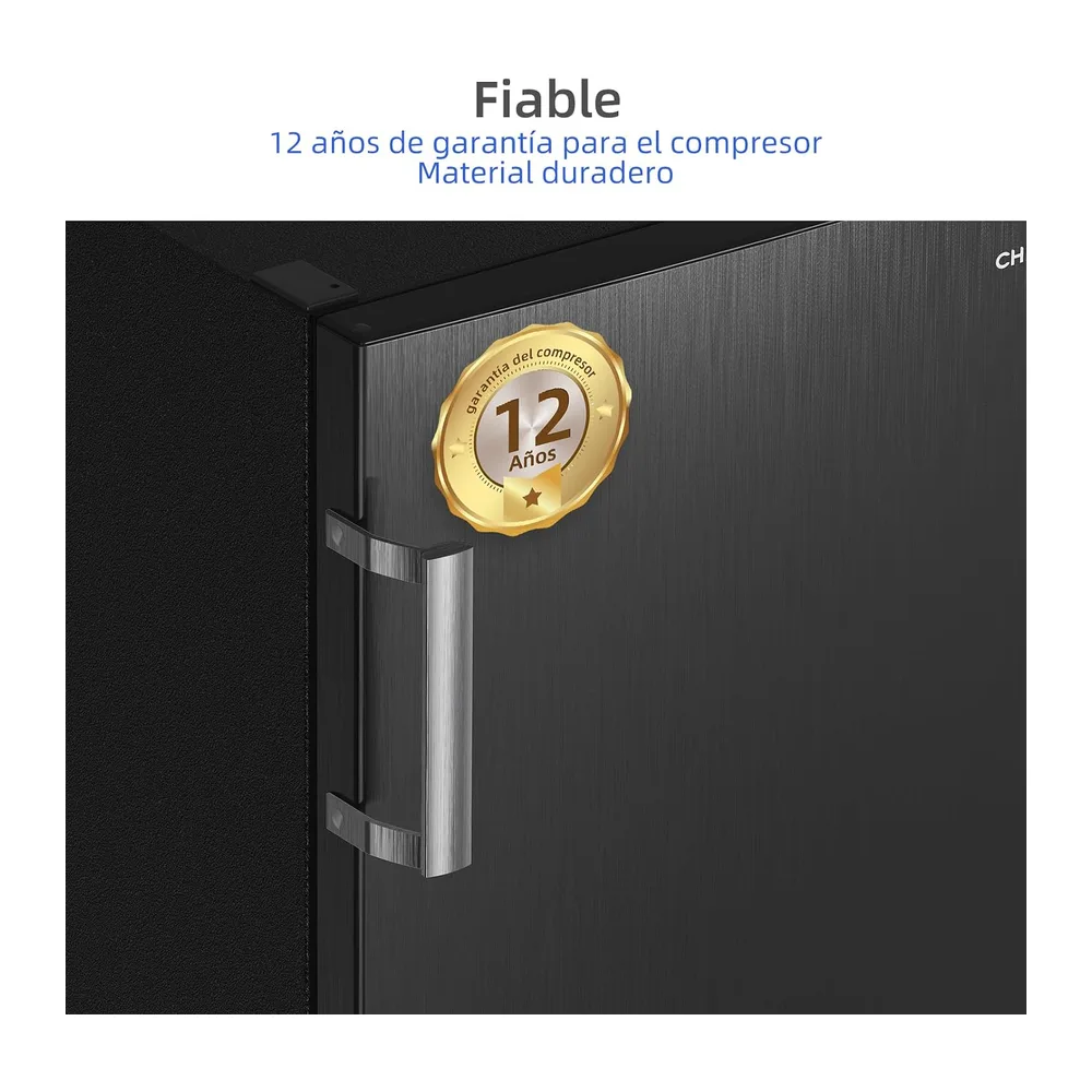 CHiQ Congelador Vertical 166L con No Frost & 4 Estrellas Negro [Clase de eficiencia energética E] — 6