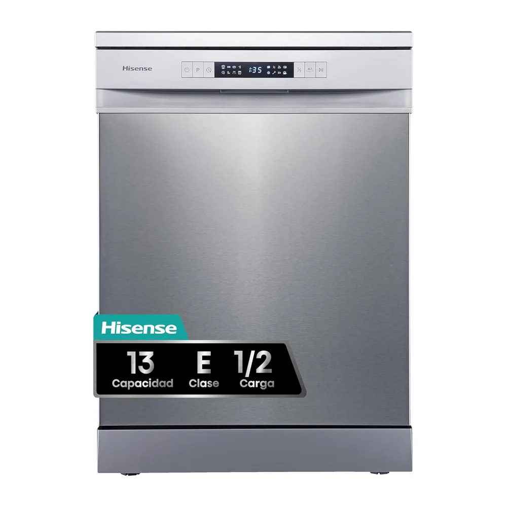 Hisense HS622E10X - Lavavajillas, Capacidad para 13 servicios, 60 cm, Programa ECO, Silencioso, 2, Filtro