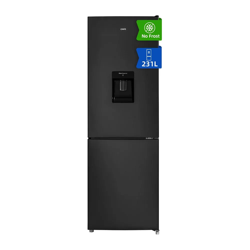CHiQ 231L Frigorífico Combi NoFrost Negro (FBM228NE4DE) [Clase de eficiencia energética E]