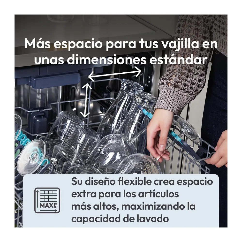 Candy Rápido CF 5C7F1X, Lavavajillas 60 cm, 15 Servicios, Digital, WIFI, 8 Programas, Motor Inverter, Inicio — 4