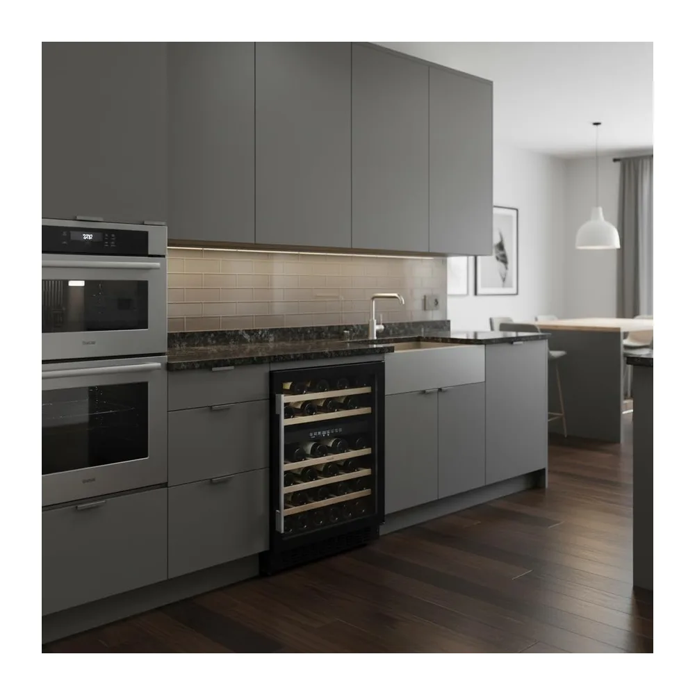 Cata Vinoteca VI 59082 BK No Frost, Capacidad 46 Botellas, Control Electrónico de Temperatura, Panel Touch, — 4