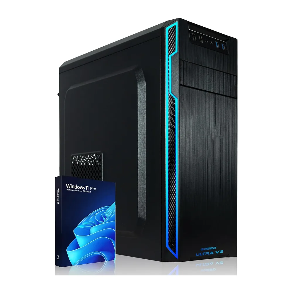 Greed® PC Ultra V2 - Intel Core i7 12700F - Ordenador de sobremesa + Home Office a 4,9 GHz - 16 GB