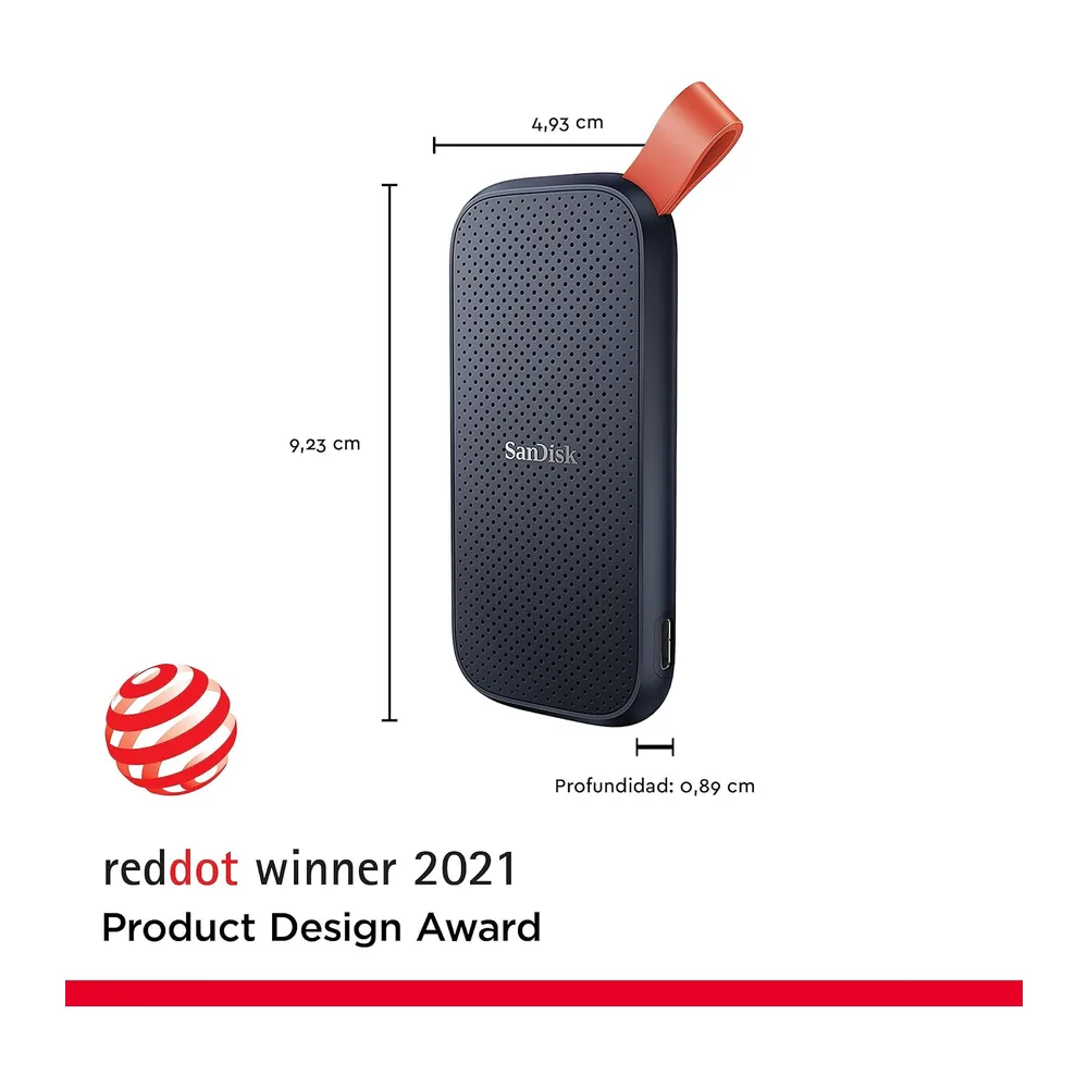SanDisk SSD Externo Portátil 2 TB (Disco duro externo SSD con velodidad de lectura de hasta 800 MB/s — 2