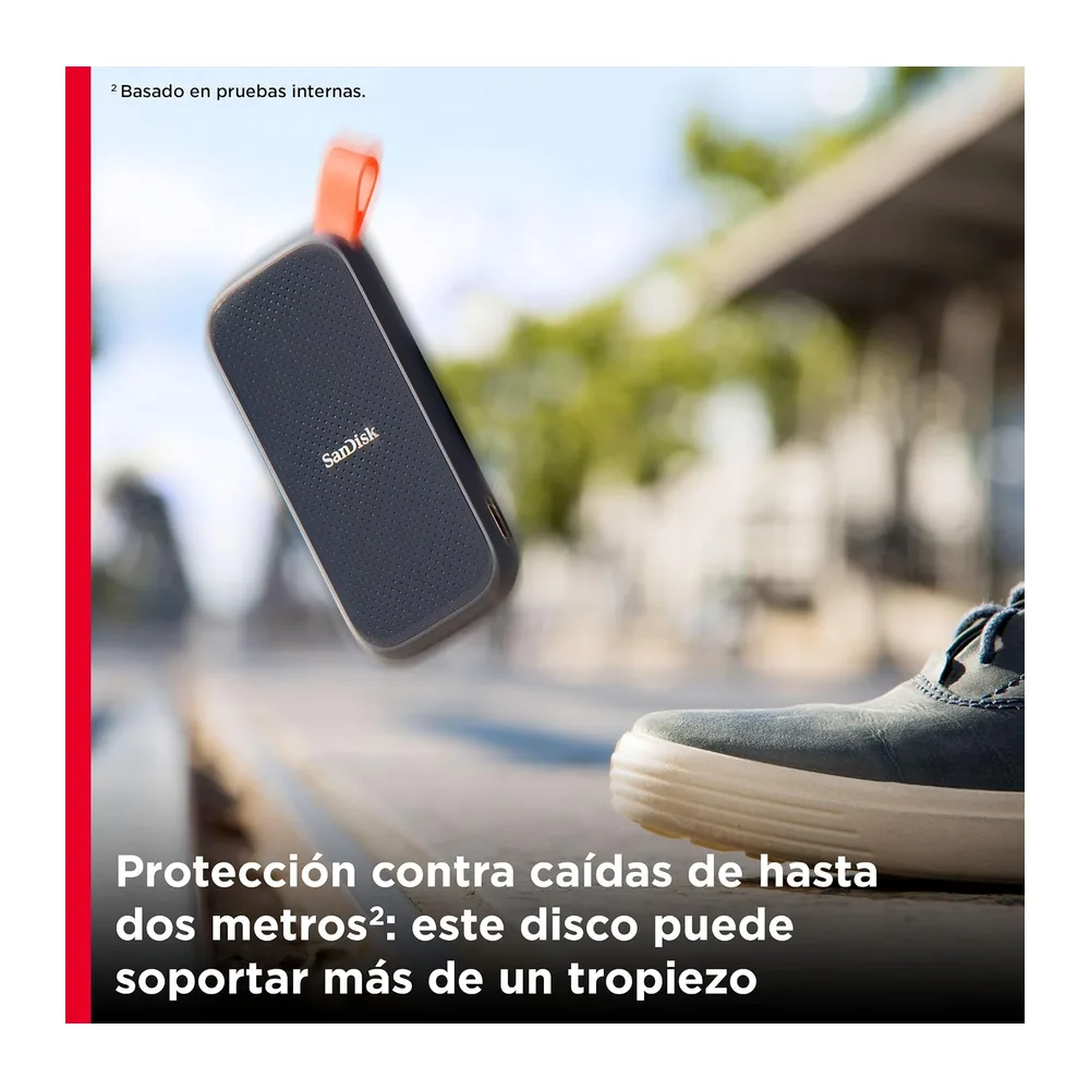 SanDisk SSD Externo Portátil 2 TB (Disco duro externo SSD con velodidad de lectura de hasta 800 MB/s — 5