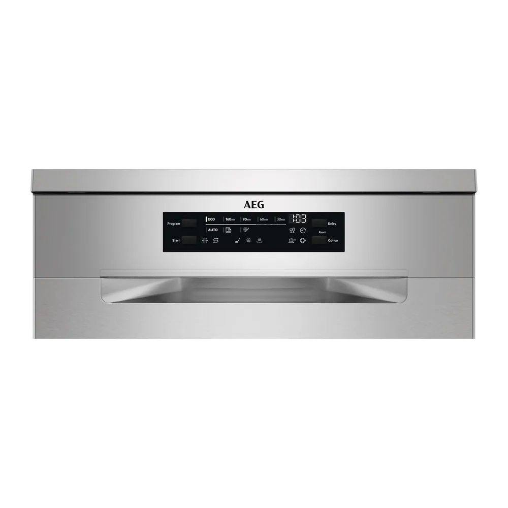 AEG Lavavajillas de 60 cm, FFB64607ZM, 13 cubiertos, Motor Inverter, Libre Instalación, Display LCD, 8 — 6