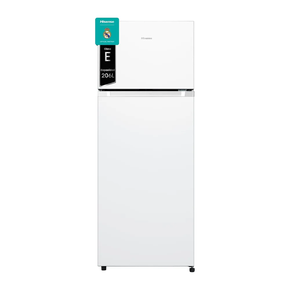 Hisense MTM55205E - Frigorífico Dos Puertas, Calss E, Capacidad 206 L Neto, Alto 143 cm,Cajón Frutas y