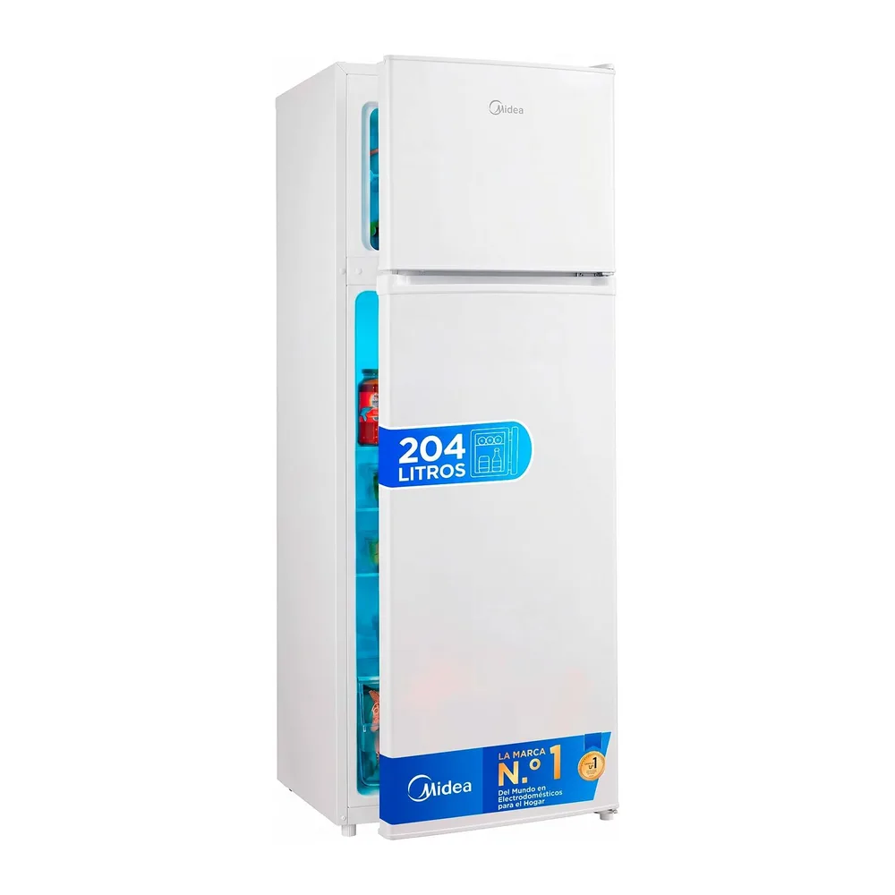 Midea Frigorífico 2 puertas 140 cm alto x 55 cm ancho