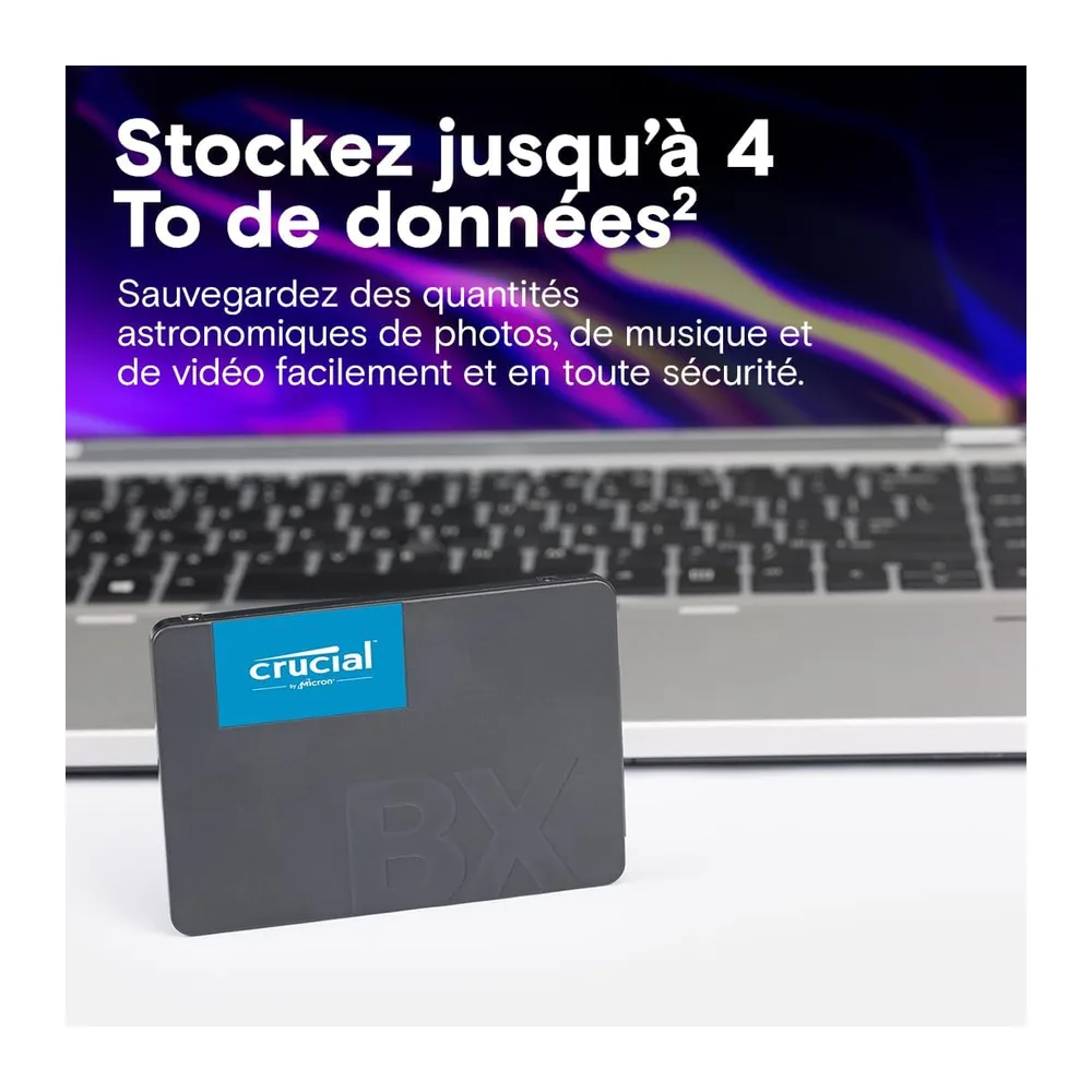 Crucial BX500 SATA SSD 1TB Interno 2.5", hasta 540MB/s, Compatible con Ordenador Portátil y de Sobremesa — 4