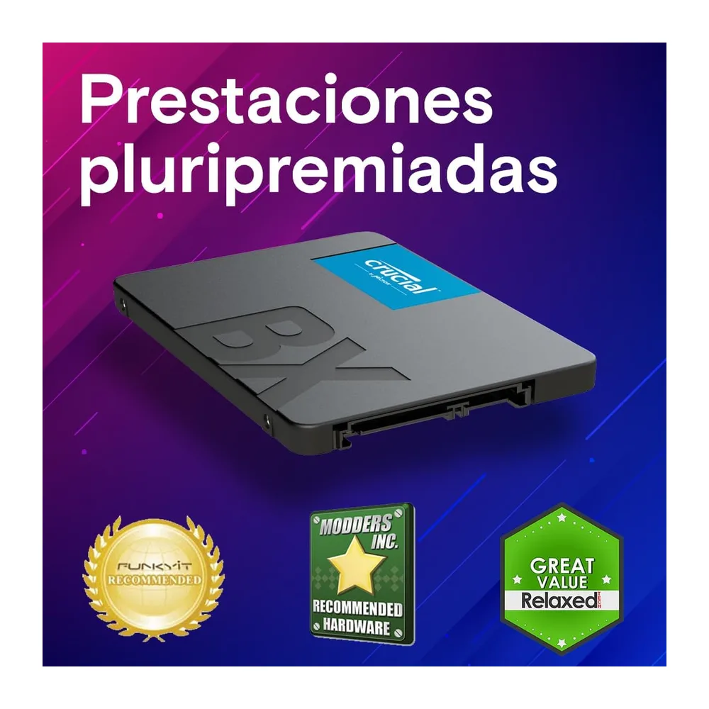 Crucial BX500 SATA SSD 2TB Interno 2.5", hasta 540MB/s, Compatible con Ordenador Portátil y de Sobremesa — 5