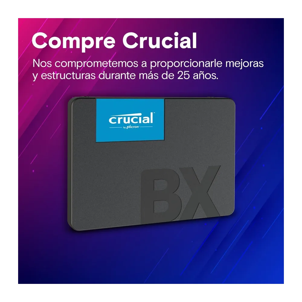 Crucial BX500 SATA SSD 2TB Interno 2.5", hasta 540MB/s, Compatible con Ordenador Portátil y de Sobremesa — 6