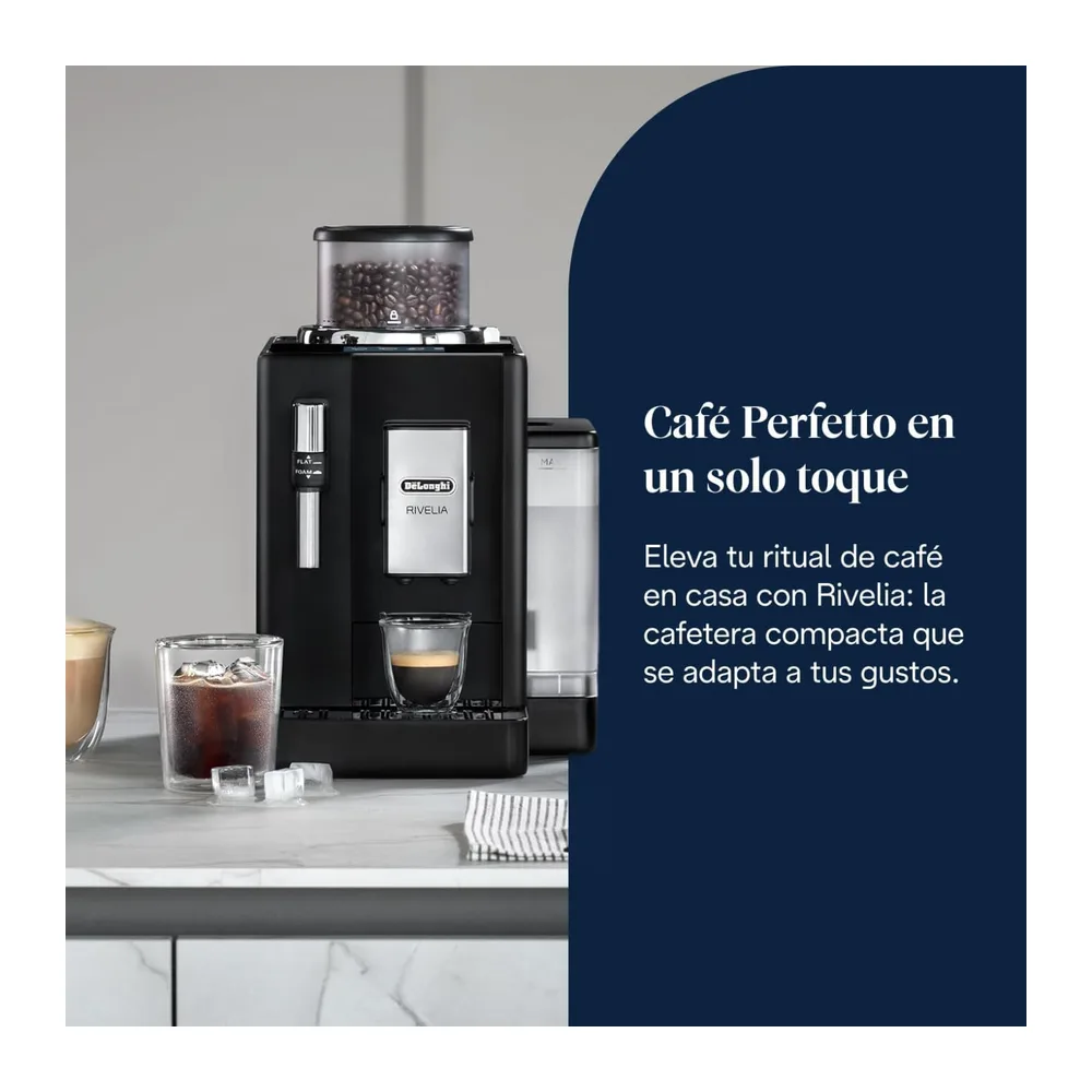 De'Longhi Rivelia - Cafetera Superautomática 8 Bebidas Negro — 2