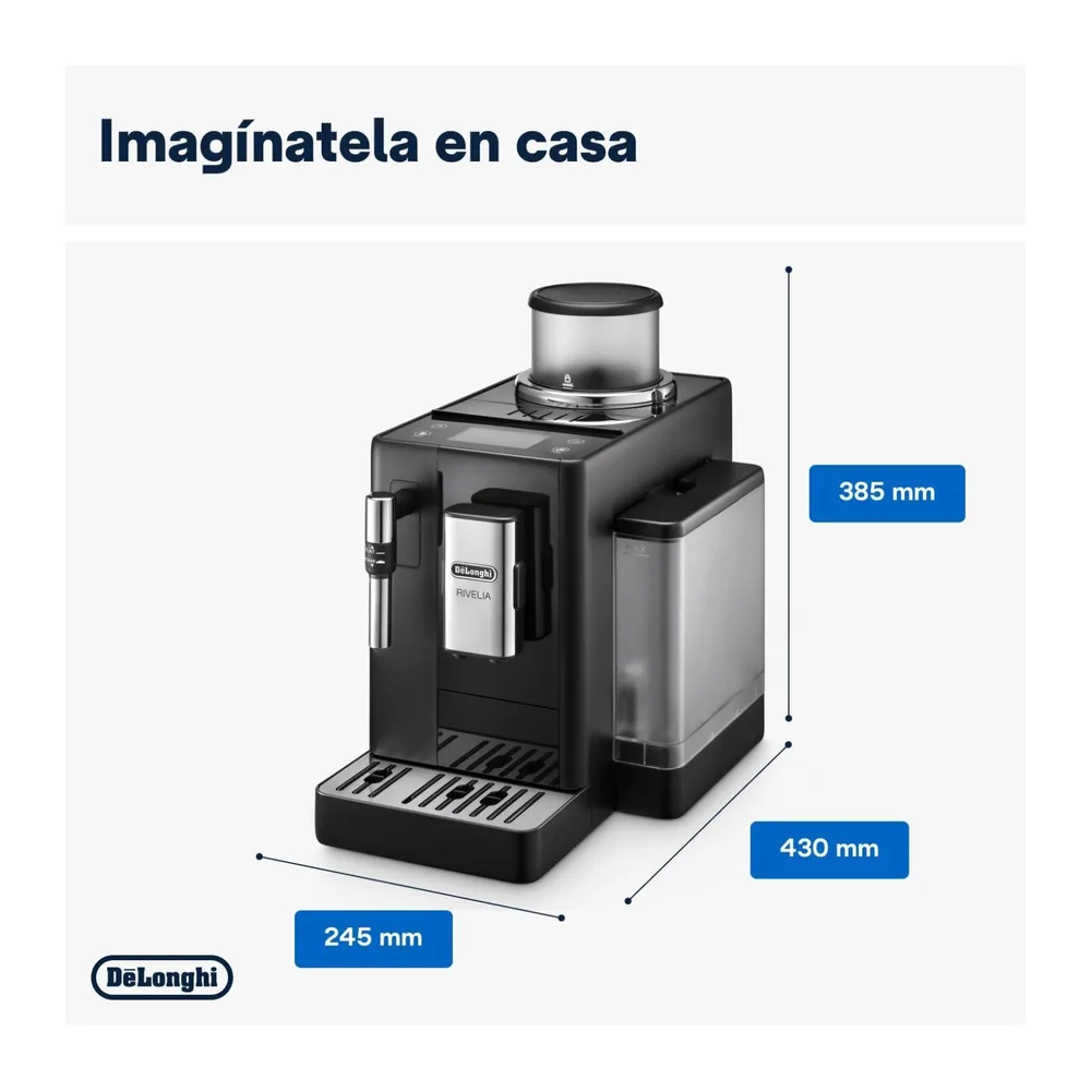De'Longhi Rivelia - Cafetera Superautomática 8 Bebidas Negro — 3