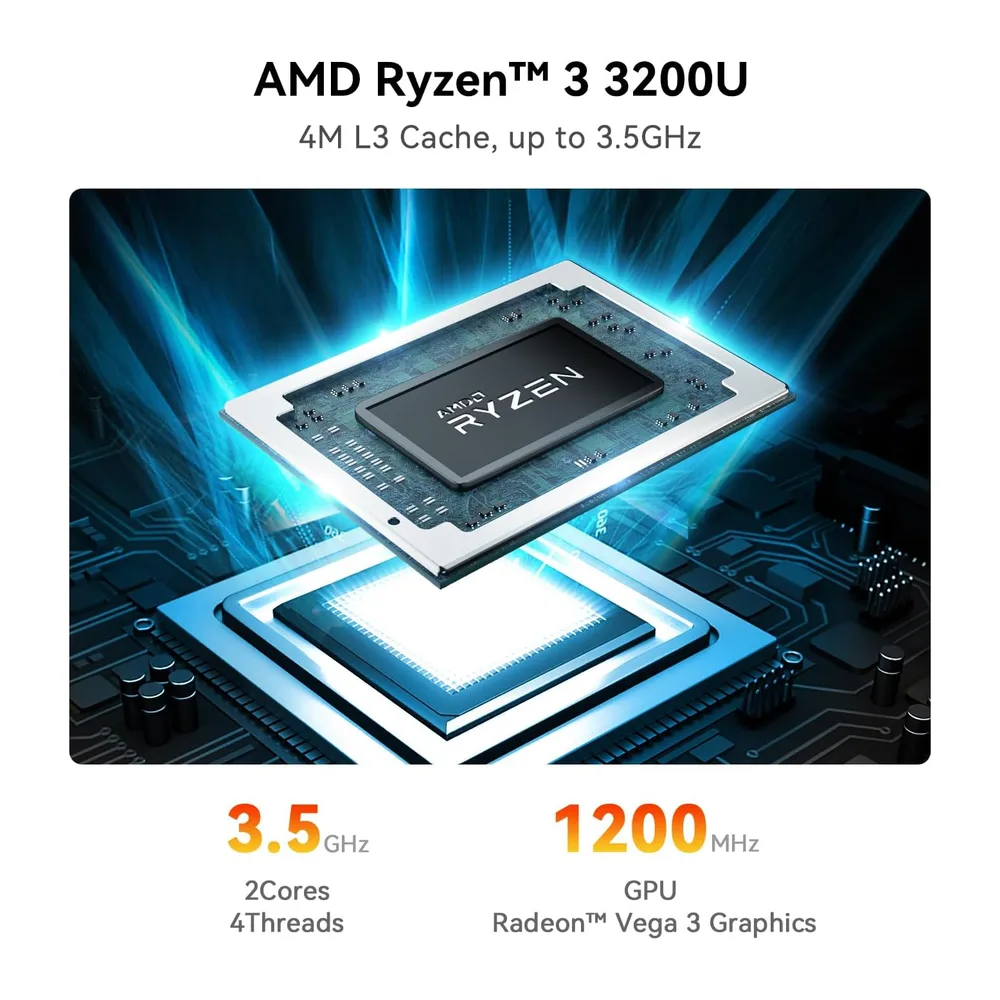 Beelink SER3 3200U Mini PC, AMD Ryzen 3 3200U,16GB DDR4 RAM, 500GB SSD — 3